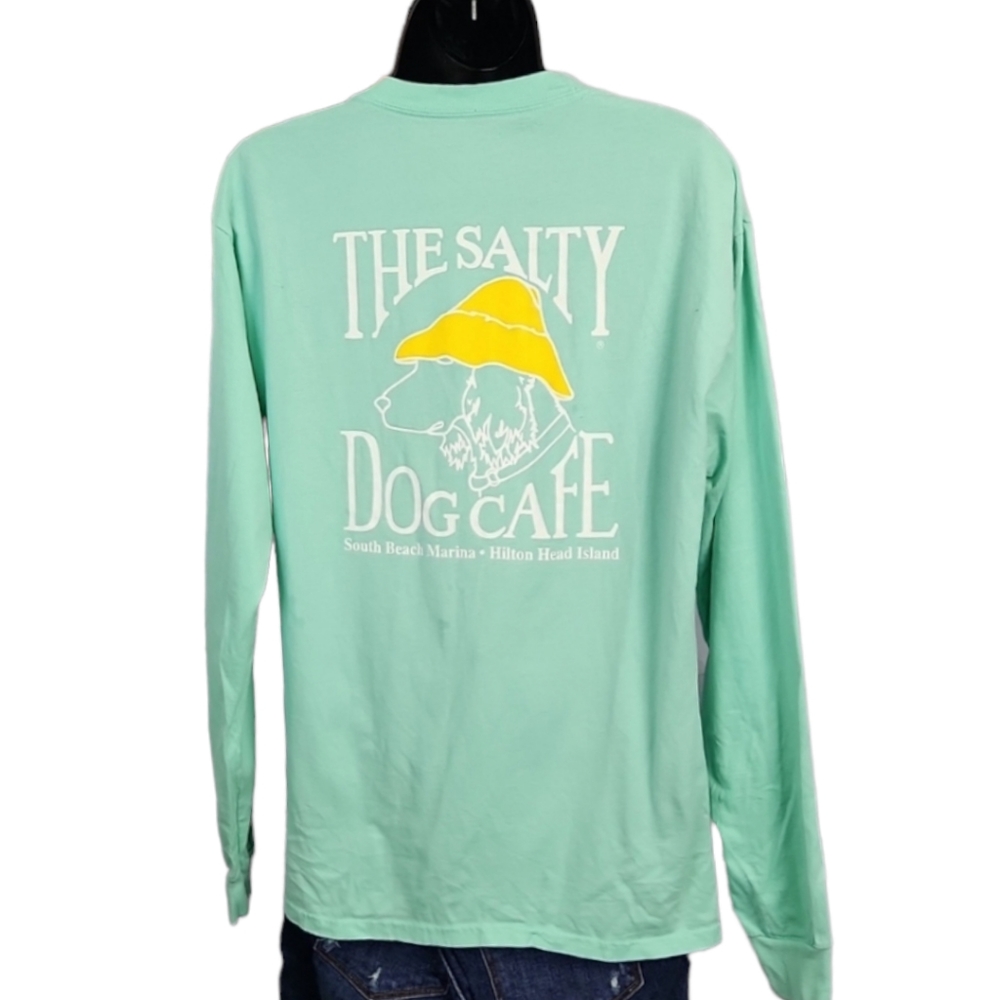 The Salty Dog Cafe Mint Green Long Sleeve Graphic Tee - Picture 3 of 7
